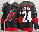 Men's Carolina Hurricanes #24 Seth Jarvis Black Authentic Jersey,baseball caps,new era cap wholesale,wholesale hats